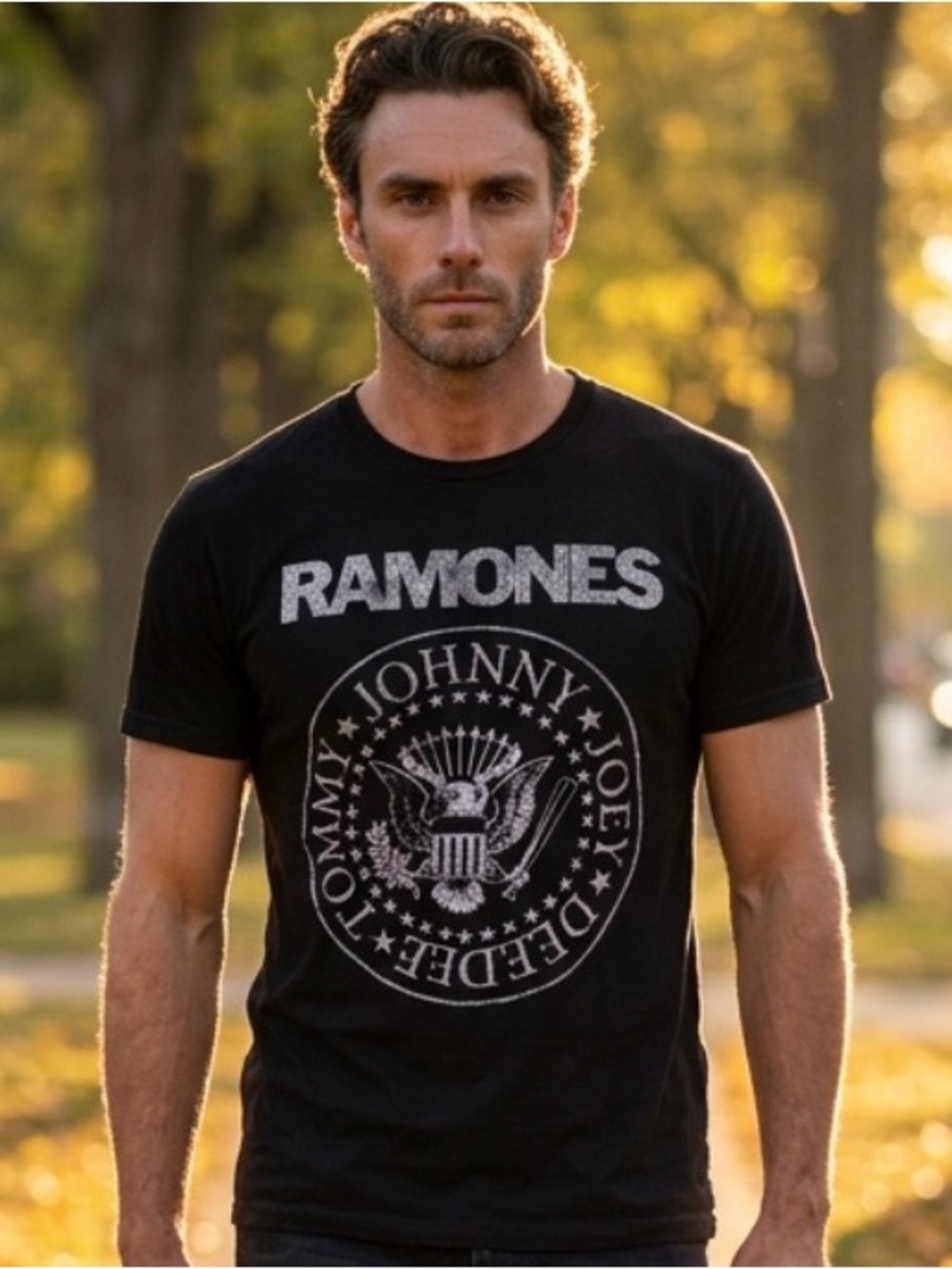 2 for $30 | Ramones Iconic Presidential Black Tee